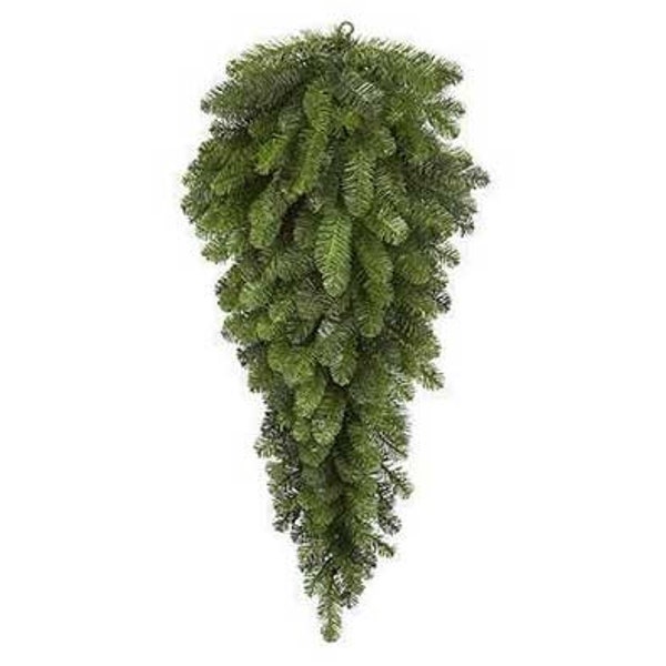 30" Pine Teardrop Swag Wreath Base Work Form-Undecorated for Wreath Making-Christmas-DIY Holiday Home Decor-Floral Wreath Making Supplies