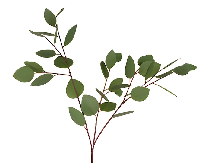 31"L Faux Heart Eucalyptus Stems, Faux Eucalyptus, Greenery Stems