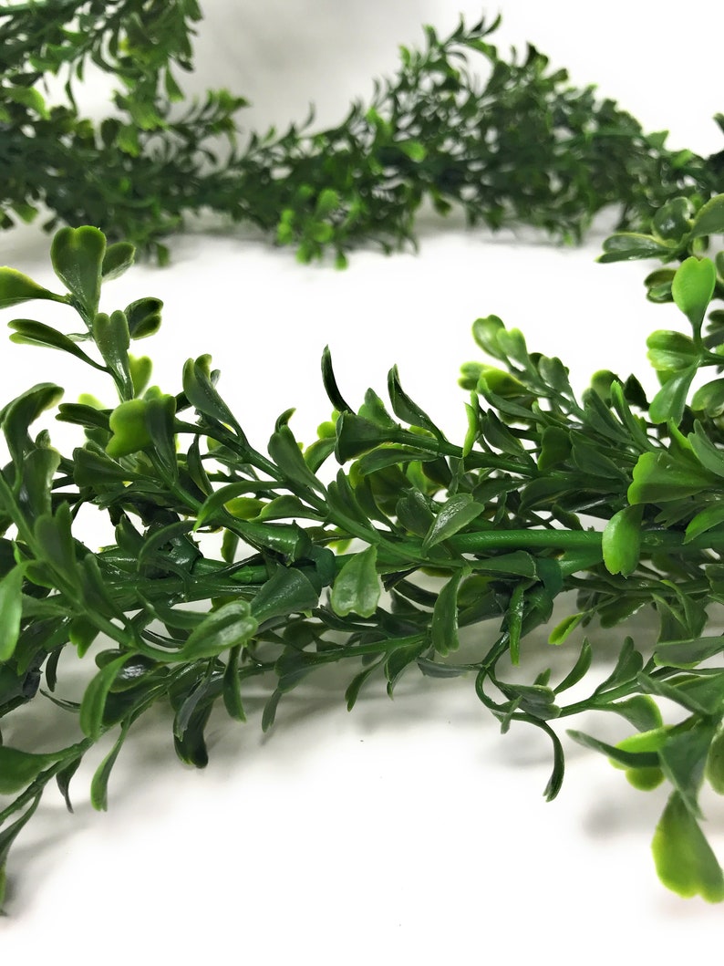 9 FT Artificial Boxwood Greenery Garland for Home Decor Etsy UK