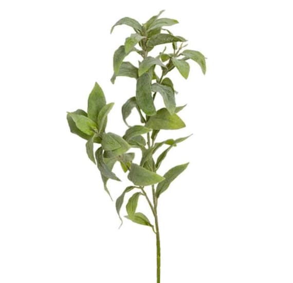 24 Artificial Faux Sage Stem/sprayartificial Herbsherb Etsy