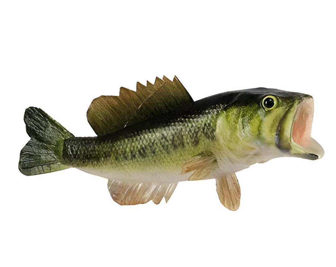 Faux Largemouth Bass Fish, Artificial Fish Lake Theme Wreath Party ...