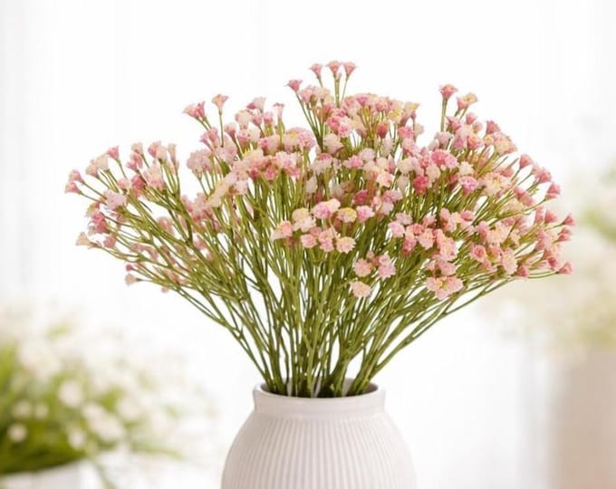 Faux Baby's Breath Spray Stems, Artificial Flowers - 15"
