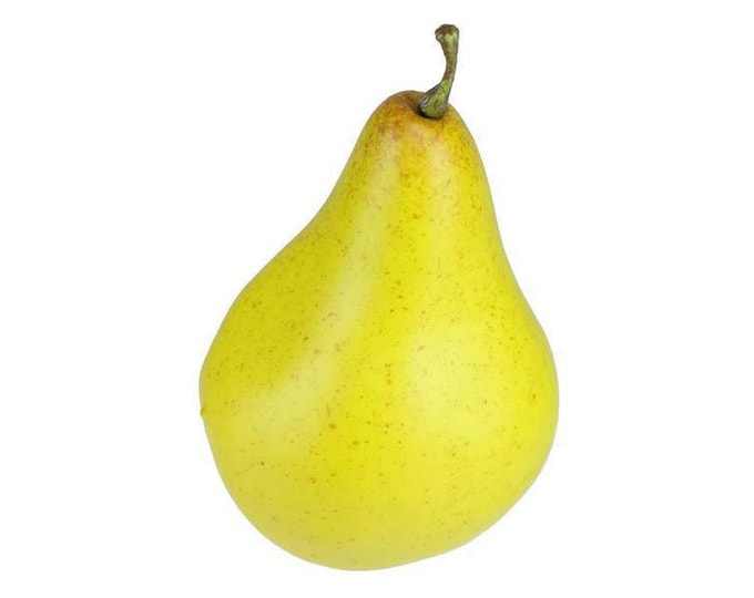 4.25" Artificial Pear-Decorative Pear-Artificial Fruit Decor for Kitchen Decor-Bowl/Basket Filler-Food Prop/Staging-Floral Supply
