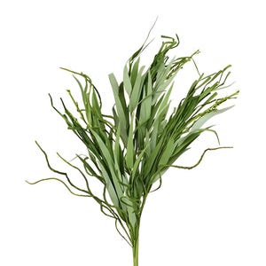 Faux Willow Leaf Twig Grass Spray, Artificial Greenery Stems, Vase Filler, Home Decor, Wedding Decor, 35&quot;