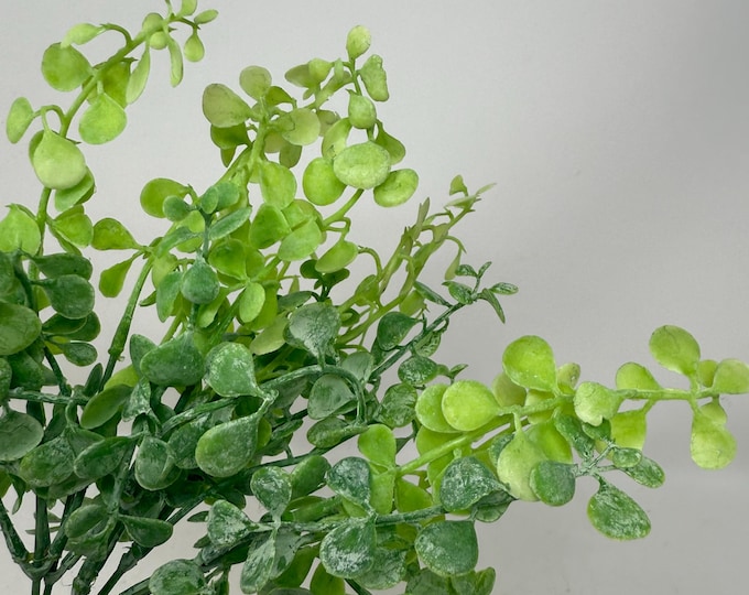 12" Faux Mini Jade Bush, Artificial Succulent Stem for Centerpieces, Planters, Arrangements, Terrariums & DIY Projects