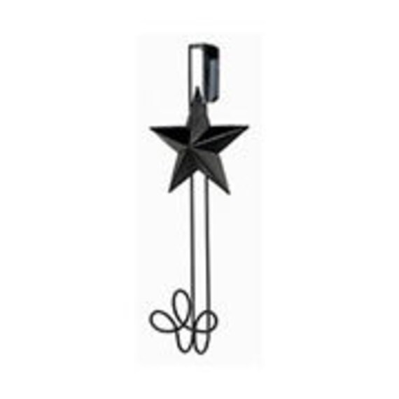 Decorative Wreath Hanger With Primitive Star Rustic Wreath Etsy