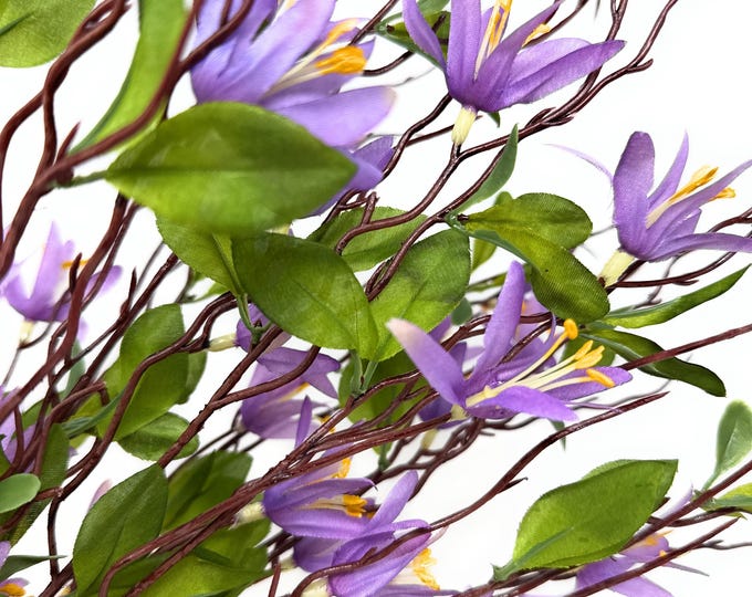 Wildflowers, Summer Flowers, Purple Flower Spray on Stem