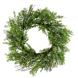 Couronne de buis artificiel de 24 po.