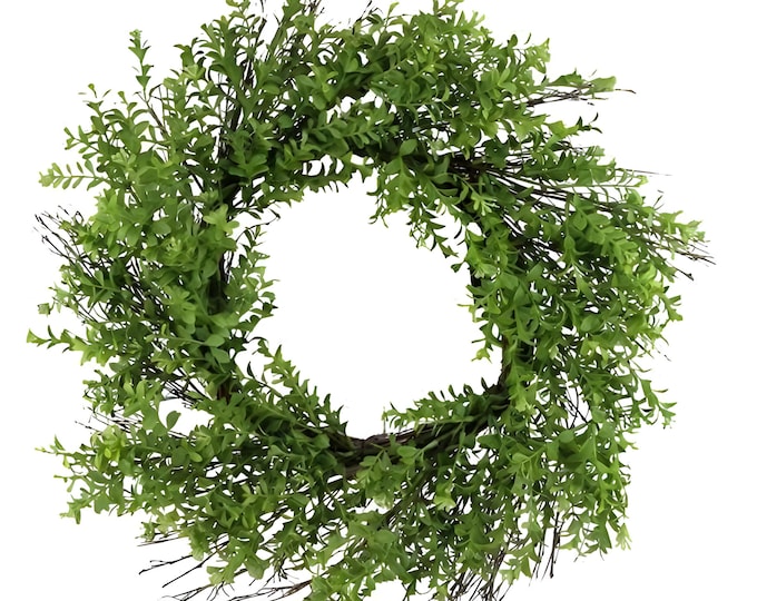 24" Artificial Boxwood Wreath