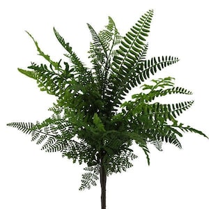 18" Artificial Fern Greenery Spray/Stem/Pick-Everyday Filler Greenery-Vase & Bouquet Filler-Faux Foliage-Fern Decor-Floral Supply