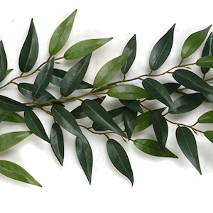 6 FT Faux Smilax Leaf Garland, Greenery Garland, Mantel Garland, Wedding Garland, Floral Supply