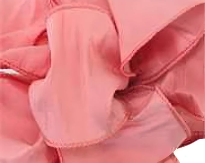 2.5" x 10 YDS WIRED Faux Silk Dupioni Ribbon in Coral-Ribbon by the Roll for Wreaths/Bows/Wedding/Gifts-Wreath-Floral Supply