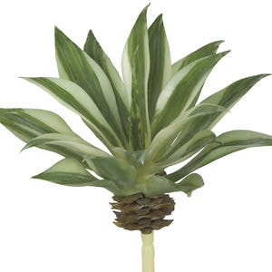 6&quot; Faux Succulent, Artificial Variegated Agave Succulent Stem