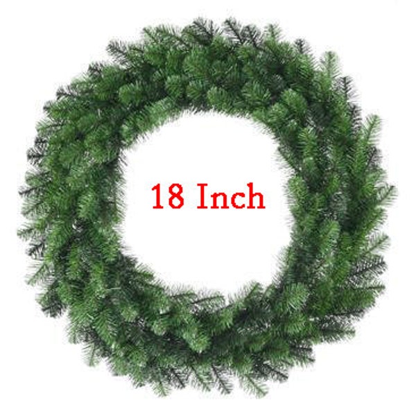 18" Christmas Pine Work Wreath Form Frame Artificial/Faux Undecorated-DIY Wreath Ready to Decorate!-Wreath Making Supply-Floral Supply