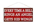 12.5&quot; Christmas Wreath Sign, Every Time A Bell Rings Sign