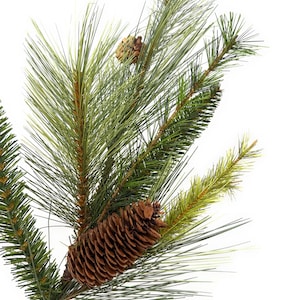 Christmas Winter Mixed Pine Spray on Stem with Pinecones - Choose 17" or 29"