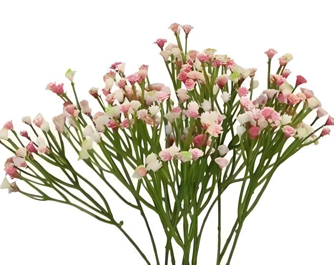 15" Spring Flowers, Faux Baby's Breath Spray