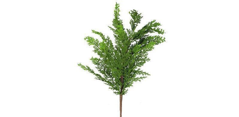 Real Touch Cedar Stems Faux Winter Greenery Holiday Decor Bundle - 29