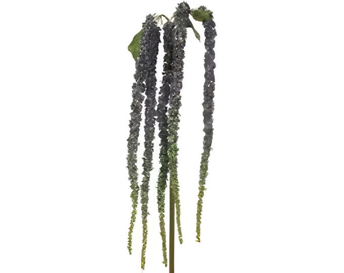38" Faux Amaranthus in Purple, Trailing Plant, Hanging Plant, Artificial Plant, Weeping Plants, Cascading Floral Stems Sprays