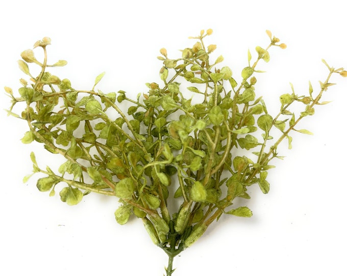 9" Artificial Greenery Pick/Stem/Bush/Plant-Baby's Grass-Artificial Floral Foliage-Filler Greenery-Vase & Bouquet Filler-Floral Supply