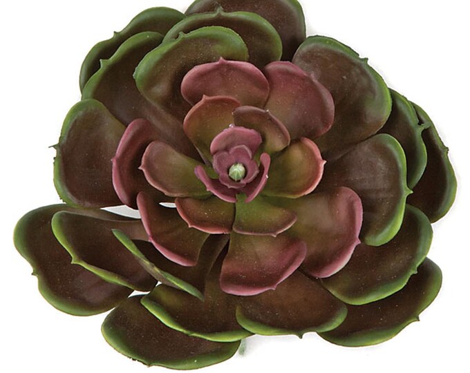 5" Faux Succulent, Echeveria Succulent with Fire Retardant Foliage