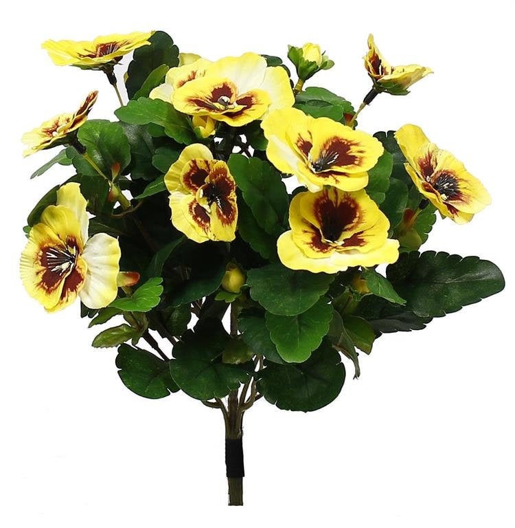 Fake Flowers Pansy Small Wild Flower Daisy Faux Plastic - Temu