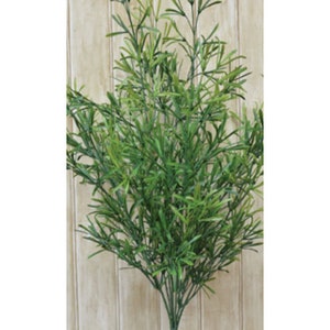 21" Artificial Fake Faux Asparagus Plant/Bush/Stem/Spray-Kitchen Herb Greenery-Kitchen Decor-Wreath Greenery-Floral Supply