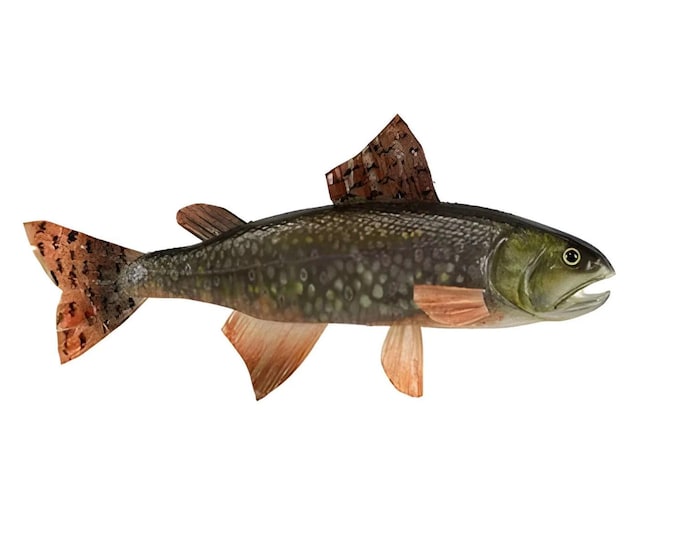15.75" Artificial Trout Fish-Fake Fish-Fish Theme/Lake Theme Wreath Decor-Party Decor-Party Supplies-Floral Supplies-Floral Arranging