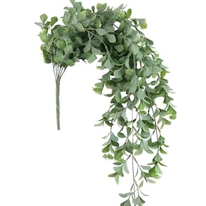 29&quot; Faux Hanging Spirea Bush, Hanging Plant, Artificial Plant, Hanging Vines, Artificial Greenery, Home Decor, Wedding Decor