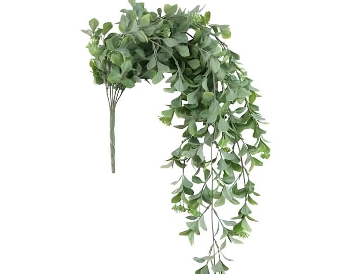 29" Faux Hanging Spirea Bush, Hanging Plant, Artificial Plant, Hanging Vines, Artificial Greenery, Home Decor, Wedding Decor