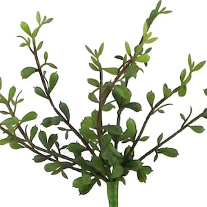 9" Faux Mini Jade Succulent Pick Spray on Stem