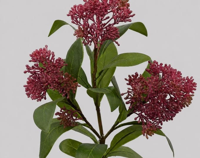 Faux Mauve Viburnum Seed Stem - 21"