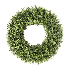 Couronne de printemps en faux buis d&#39;extérieur pour porte d&#39;entrée, résistante aux intempéries et protégée contre les UV, couronne d&#39;été, couronne toute l&#39;année - taille au choix