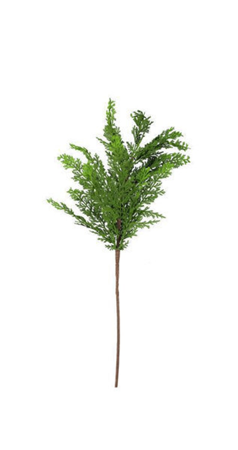 30 Artificial Cedar Spray/stemwinter Greeneryfaux Etsy