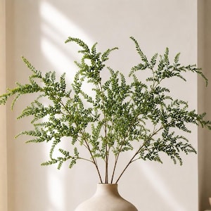 31" Fern Leaf Branch Greenery Stems