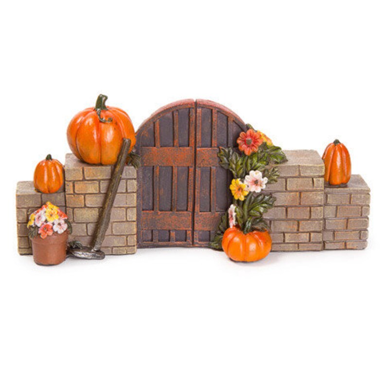 Fall Fairy Garden Gate Fairy Garden Fall Decor Fall Etsy