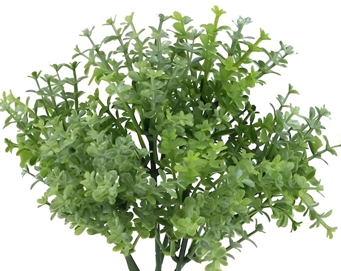 9" Faux Creeping Thyme Plant on Stem