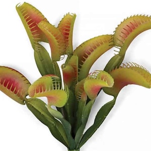 10&quot; Artificial Venus Flytrap Plant on Stem, Artificial Tropical Plant, Artificial Tropical Flowers, Artificial Plant, Faux Plant
