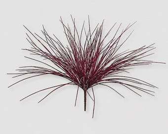 19" Outdoor Artificial Onion Grass Plant - Burgundy, UV Resistant Greenery, Porch Decor