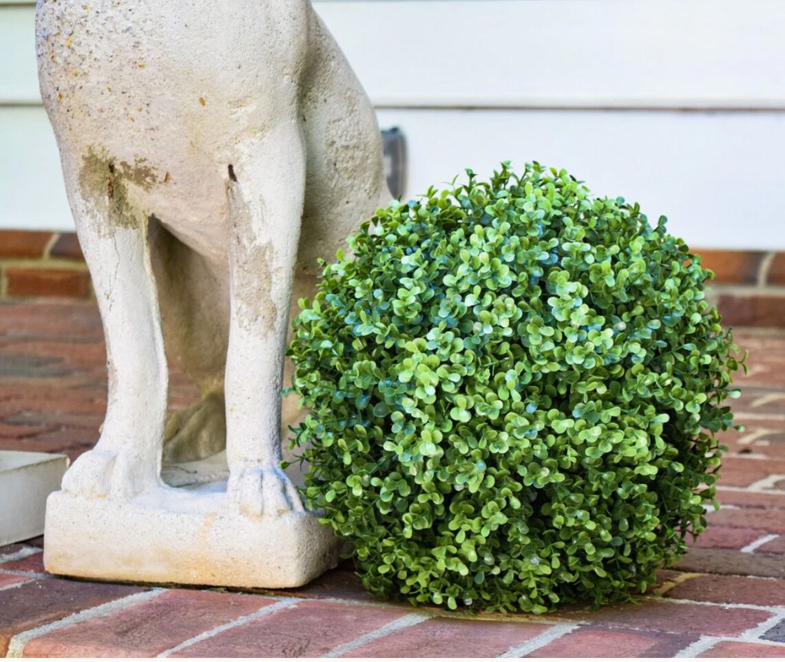 Artificial Boxwood Ball Large at Violet Ostrander blog