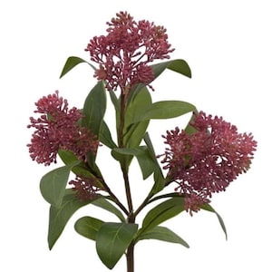 Faux Mauve Viburnum Seed Stem - 21&quot;