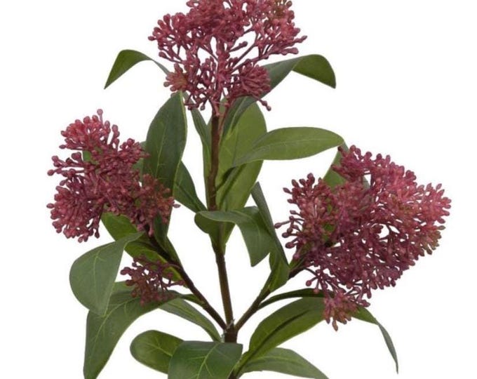 Faux Mauve Viburnum Seed Stem - 21"