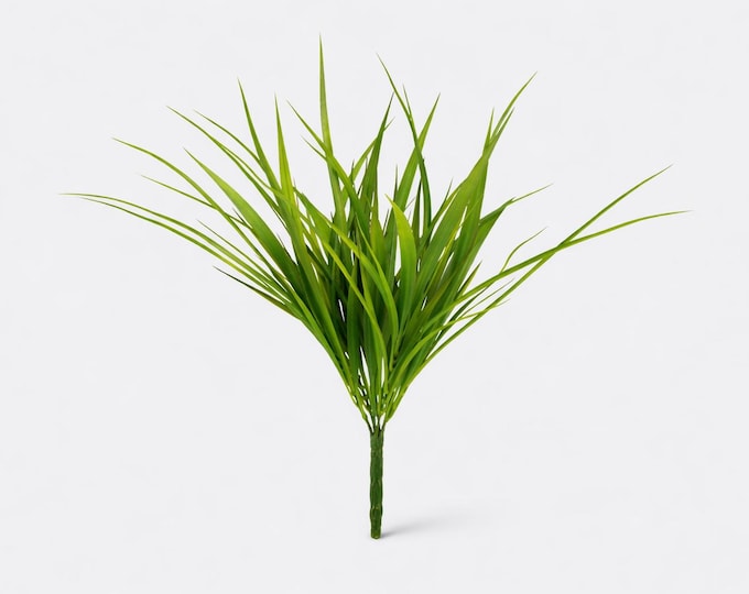 16" Artificial Grass Stem, Faux Greenery Filler