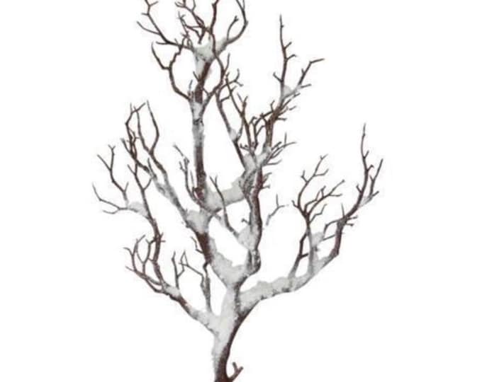 Snowy Flocked Twig Branch - 31"