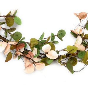 4 FT Fall Garland, Antique Eucalyptus Garland, Autumn Garland, Mantel Garland, DIY Floral Supply