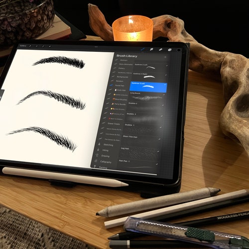 Facial Hair Package procreate Brushes and Stamps Etsy