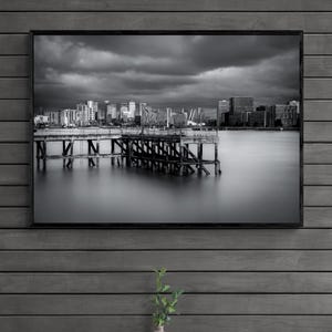 Canary Wharf Stormy Sky - London - Photography Art Print