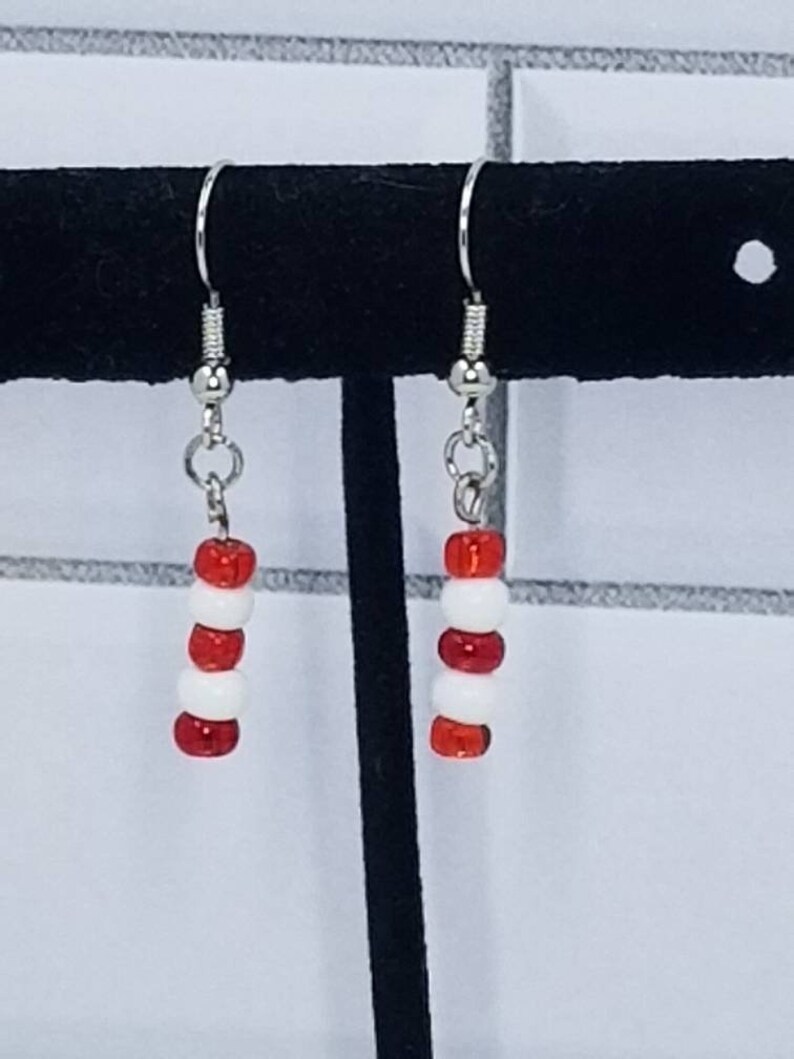 candy cane earrings
