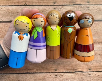 Scooby Doo Peg Doll Set