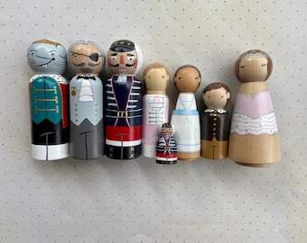 Nutcracker Peg Doll Set